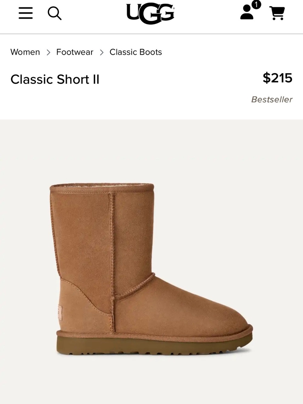 UGG Classic Short II